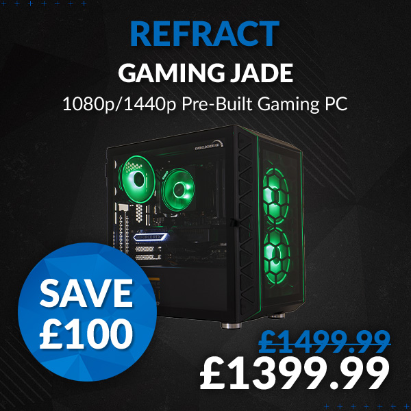 Refract Gaming Jade - 1080p/1440p Pre-Built Gaming PC